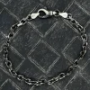 Ankarkedja Armband Oxiderat Silver - 4,2 mm