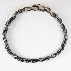 Ankarkedja Armband Oxiderat Silver - 4,2 mm