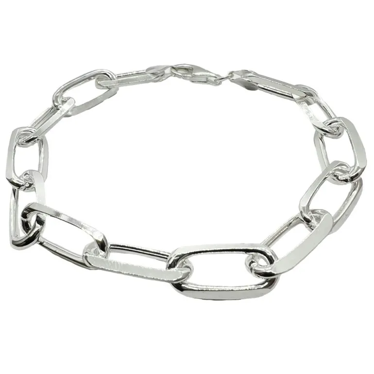 Ankarkedja Armband Spetsslipad Silver - 9,5 mm