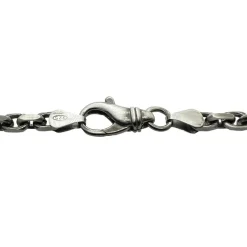 Ankarkedja Halsband Oxiderat Silver - 4,2 mm