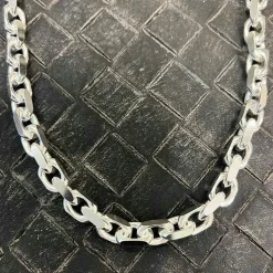 Ankarkedja Halsband Silver - 10 mm