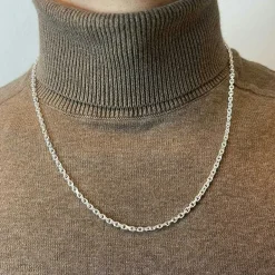Ankarkedja Halsband Silver - 2,5 mm
