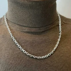 Ankarkedja Halsband Silver - 5,5 mm