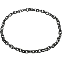 Armband Ankar Oxiderat Stål - 4 mm