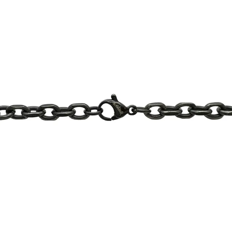 Armband Ankar Oxiderat Stål - 4 mm