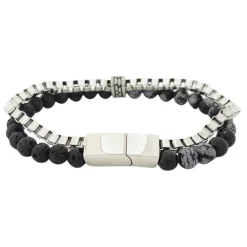 Armband Bead Lava Svart