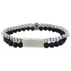 Armband Bead Red Tiger Eye / Lava Svart
