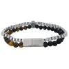 Armband Bead Tiger Eye / Lava Svart
