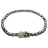 Armband Braided Oxiderat Silver