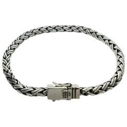 Armband Braided Oxiderat Silver