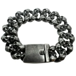 Armband Cool Skull Oxiderat Stål
