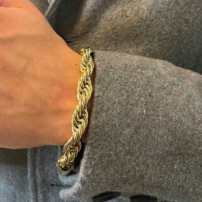 Armband Cordell Förgyllt Stål - 10 mm