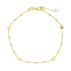 Armband Cubes/Beads 18K Guld