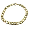 Armband Figaro Förgyllt Stål - 7 mm