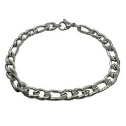 Armband Figaro Stål - 7 mm