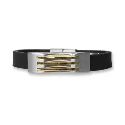 Armband Gummi & Stål