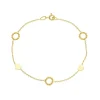 Armband Hearts/Beads 18K Guld