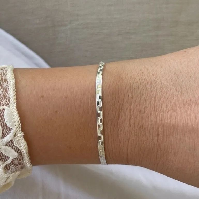 Armband Herringbone Antique Silver