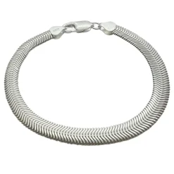 Armband Herringbone Cashmere Silver - 6,25 mm