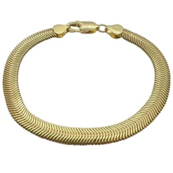 Armband Herringbone Cashmere Förgyllt Silver - 6,25 mm