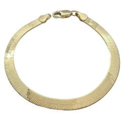Armband Herringbone Förgyllt Silver - 5,5 mm