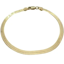 Armband Herringbone Förgyllt Silver - 3,5 mm