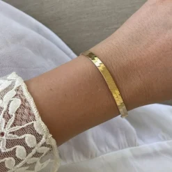 Armband Herringbone Förgyllt Silver - 5,5 mm