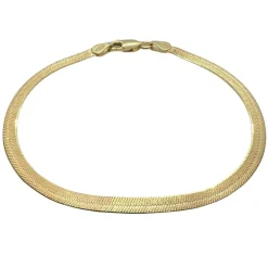 Armband Herringbone Sand Shimmer Förgyllt Silver - 3,5 mm