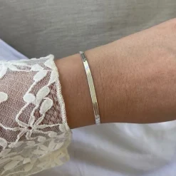 Armband Herringbone Silver - 3,5 mm