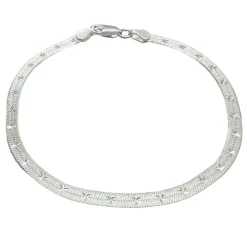 Armband Herringbone Star Silver - 3,5 mm