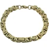 Armband Kejsar Förgyllt Stål - 7,5 mm