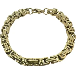 Armband Kejsar Förgyllt Stål - 7,5 mm