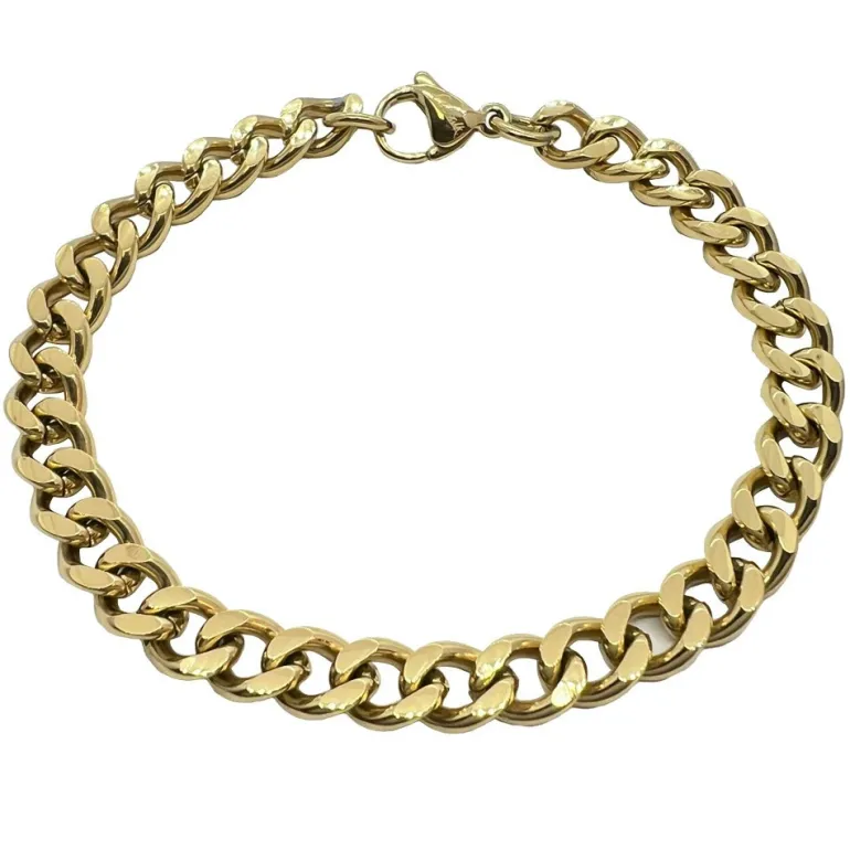 Armband Pansar Förgyllt Stål - 6,5 mm