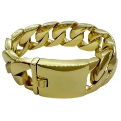Armband Pansar Förgyllt Stål