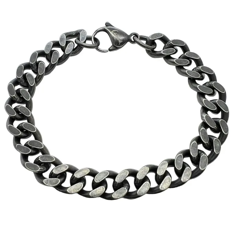 Armband Pansar Oxiderat Stål - 10 mm
