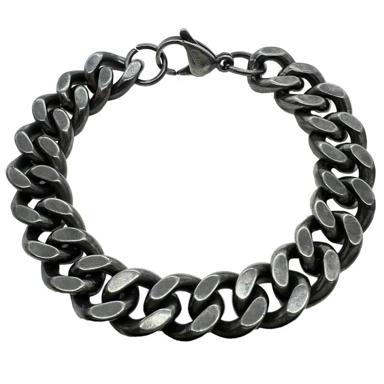 Armband Pansar Oxiderat Stål - 12 mm