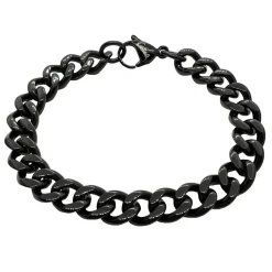 Armband Pansar Svart Stål - 10 mm