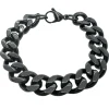 Armband Pansar Svart Stål - 12 mm