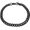 Armband Pansar Svart Stål - 6,5 mm