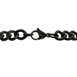 Armband Pansar Svart Stål - 10 mm