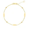 Armband Plates & Beads 18K Guld