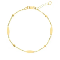 Armband Plates & Beads 18K Guld