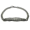 Armband Platta Oxiderat Silver