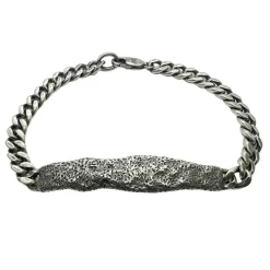 Armband Platta Oxiderat Silver