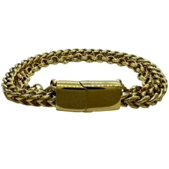 Armband Round Two-Line Förgyllt Stål
