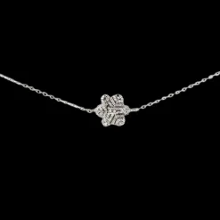Armband Small Sparkling Snowflake Rhodinerat Silver
