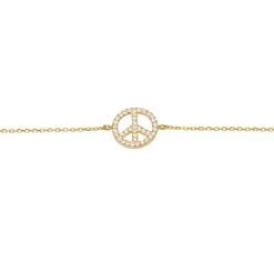 Armband Sparkling Peace Förgyllt / Roséförgyllt Silver