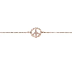 Armband Sparkling Peace Förgyllt / Roséförgyllt Silver