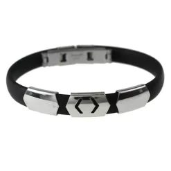 Armband Stål & Gummi