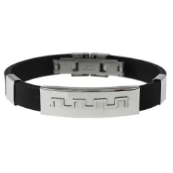 Armband Stål & Gummi